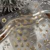 1 stk Bronzing Jule Snøfnugg Nail Art Klistremerke Søt Tegneserie Juletre Julenissen Manikyr Dekal DIY Nail Art Dekor