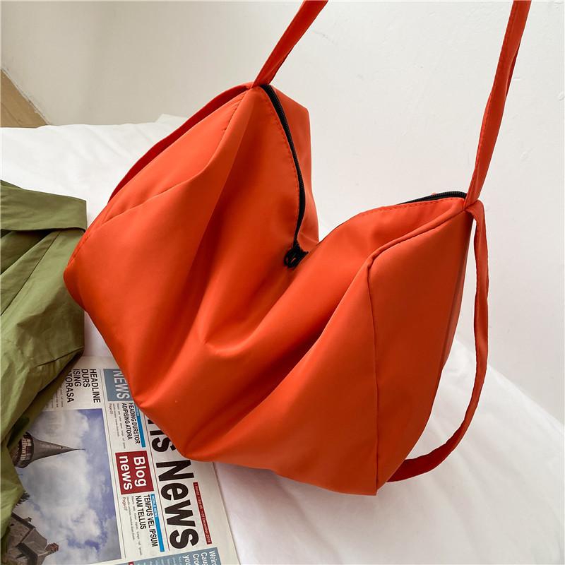 Fashionable Street Style Shoulder Bag In Oxford Fabric With Candy Color Accents For Casual Outings