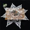 French Romantic Octagonal Lace Embroidered Tablecloth Bedroom Study Living Room Small Round Table Cover Wedding Party Decoration