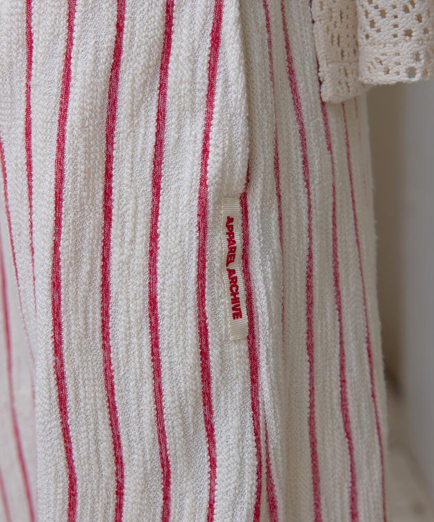Eopaeleolakaibeu Slove Stripe Banding Pants - Red