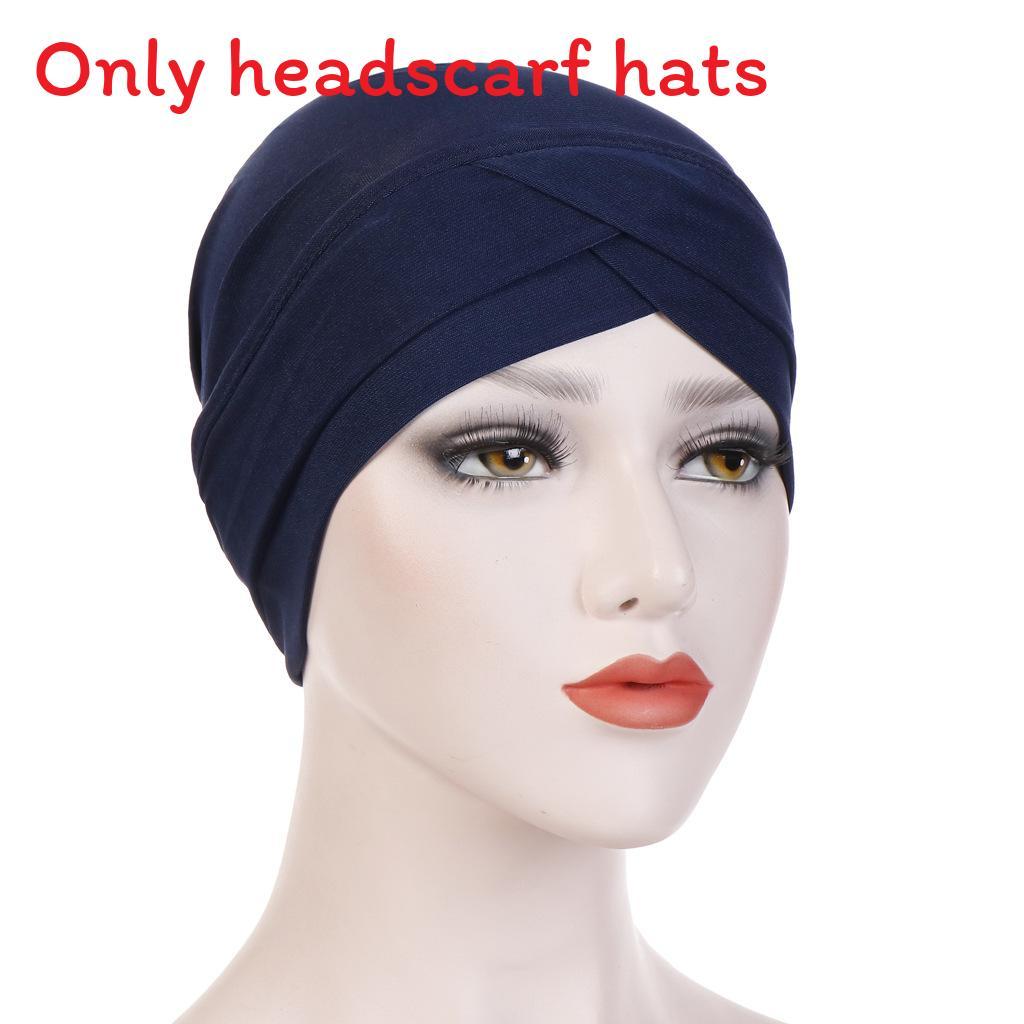 Knitted Turban Cap With Cross Front Style For Women Summer Winter Fashion