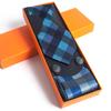 Men'S Tie Square Cuff, Gift Box Set Business Casual Tie Orange Gift Box