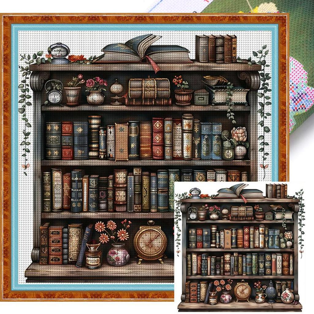 Full Embroidery Cotton Thread 11CT Printed Book Cross Stitch Kit Art