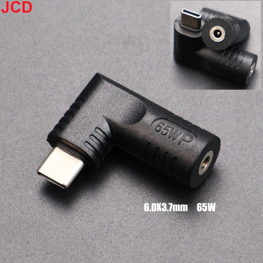 JCD 65W Laptop Power Charger Supply Adapter Connector USB Type-C Female To DC Male Jack Converter Plug For Lenovo HP DELL ASUS