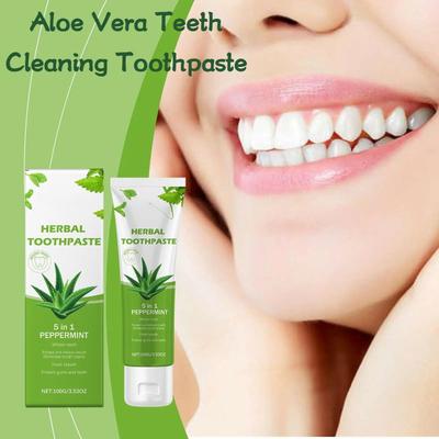 Aloe Vera Bitkisel Diş Macunu Derinlemesine Diş Temizliği Diş Parlaklığını Artırır Kötü Nefesi Azaltır Günlük Bakım Doğal Diş Macunu