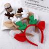 Face Cloth Female Christmas Korean Style Head Hoop Antler Headband Hair Accessories Women Hair Band