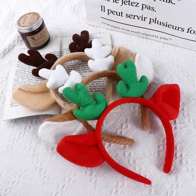 Party Girl Christmas Wash Face Cloth Make Up Korean Style Head Hoop Women Hair Band Antler Headband Hair Accessories