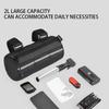 2L Bike Handlebar Bag Reflective Strip Design Large Capacity Bicycle Front Bag Front Mount Waterproof Bicycle Storage Bag