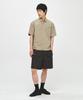 INTEMPOMOOD Thigh Pocket Cargo Shorts_Oil Black