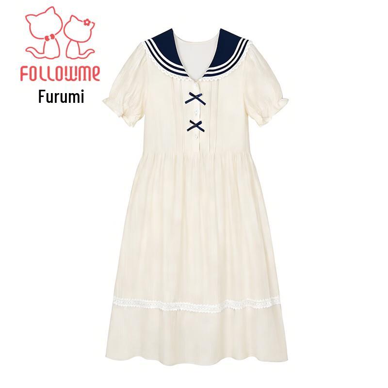 Fuluomi Girls' Summer Academy Style Sailor Dress