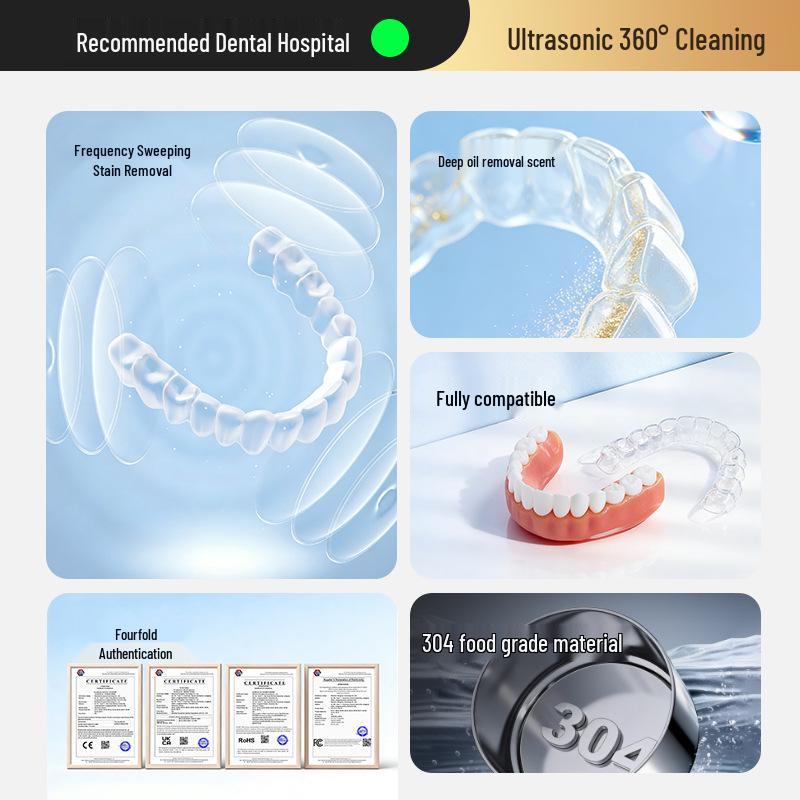 Cross-border UV & Ultrasonic Denture, Watch, and Jewelry Cleaner