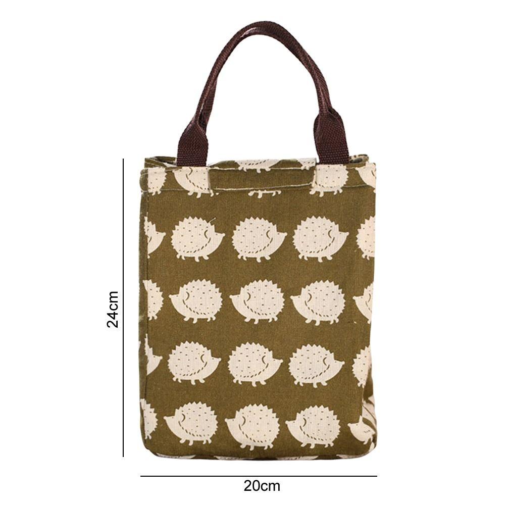 Portable Storage Bag Kid Student Picnic Insulated Thermal Bag Lunch Box Breakfast Organizer Cooler Lunch Bag