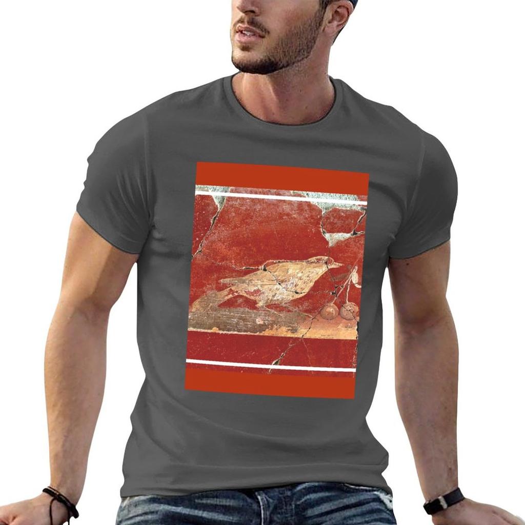 Pompeiian Bird Cherries Graphic Tshirt Cotton T Shirt Pack Cotton T Shirts High Quality Tshirt