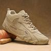 Męskie wiosenne codzienne trampki antypoślizgowe khaki robocze botki męskie buty krótkie buty mokasyny sznurowane Zapatillas Hombre