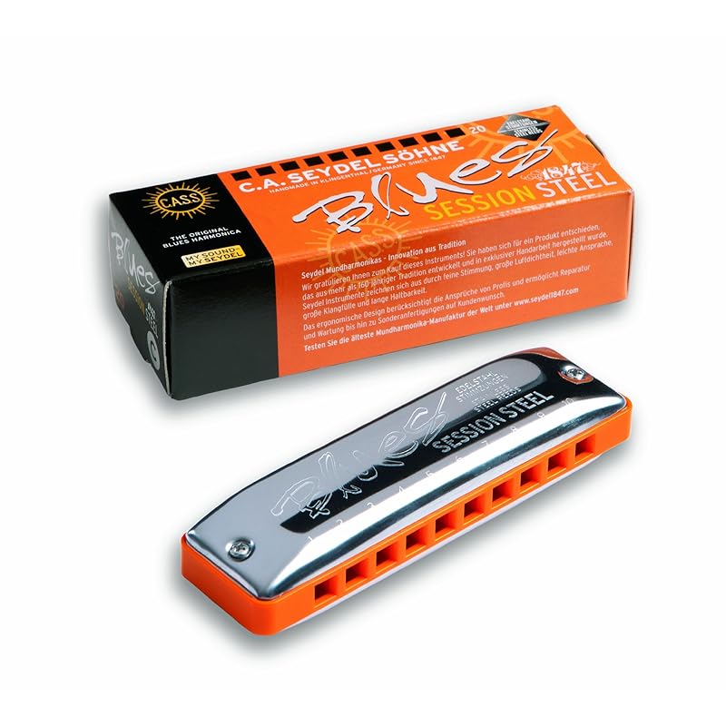 

Seydel Sidel губная гармошка блюз 10 отверстий SESSION Steel Eb session steel E flat