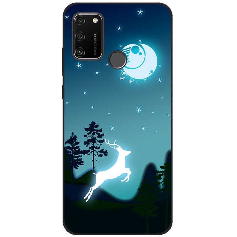 For HONOR 9A Case 6.3" Soft Silicon Tpu Phone covers On Huawei Honor 9A 9 A MOA-LX9N Back Bag Funda Shell black tpu case