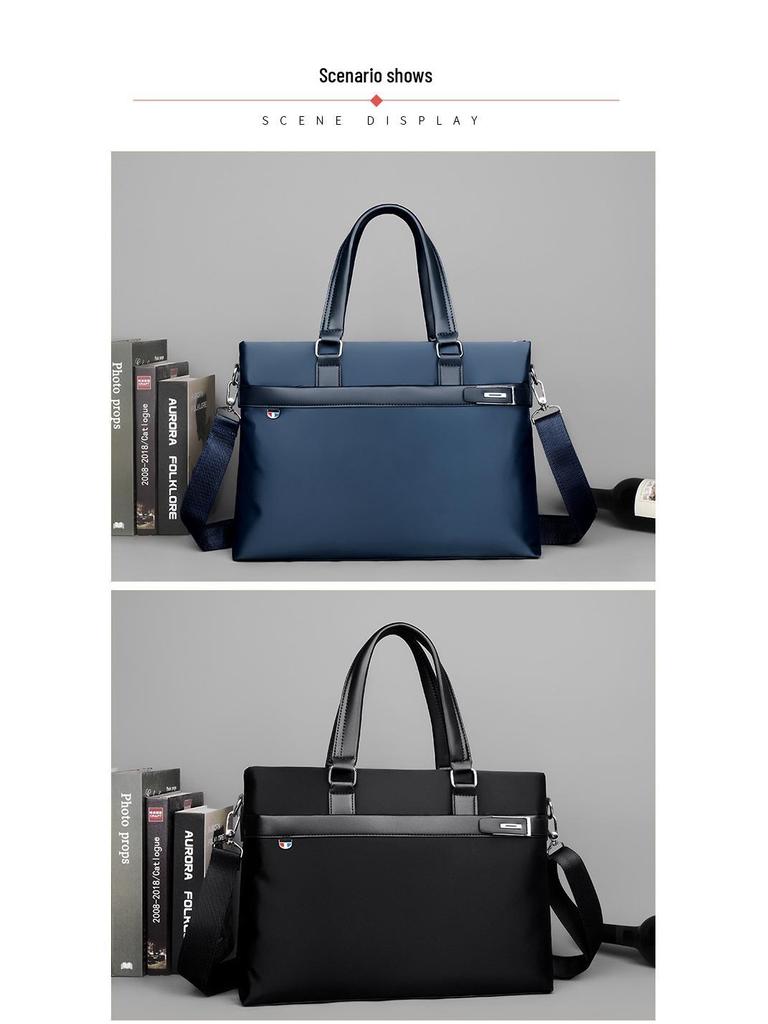 Men's Waterproof Oxford Conference Crossbody Briefcase