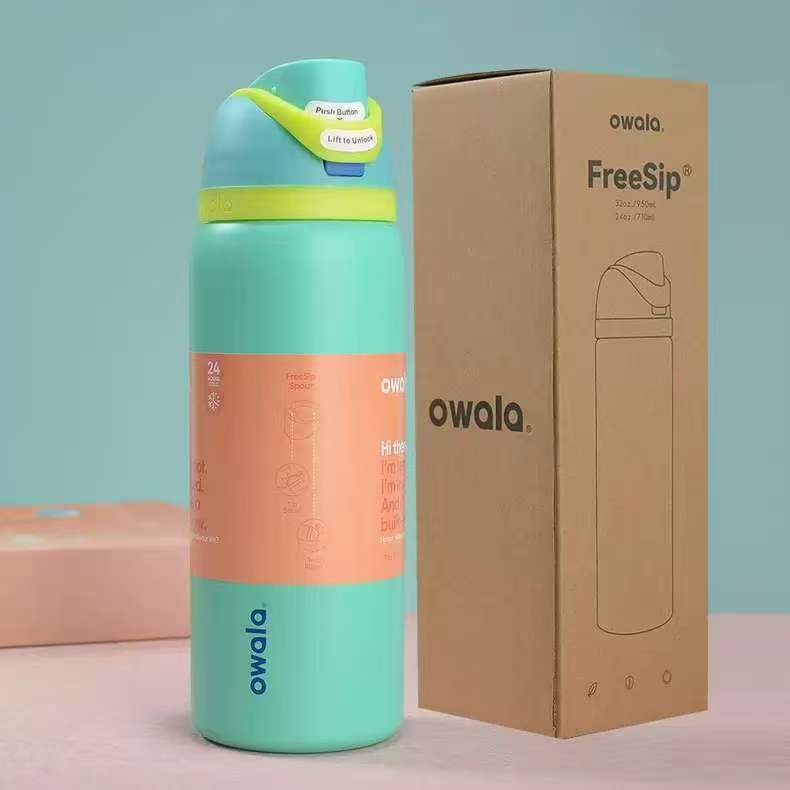 Owala 24oz 32oz Fruit Infuser Water Bottle Vacuum Double Wall 304 Stainless Steel Insulated Tumbler Outdoor Sports Sport Flip Lid