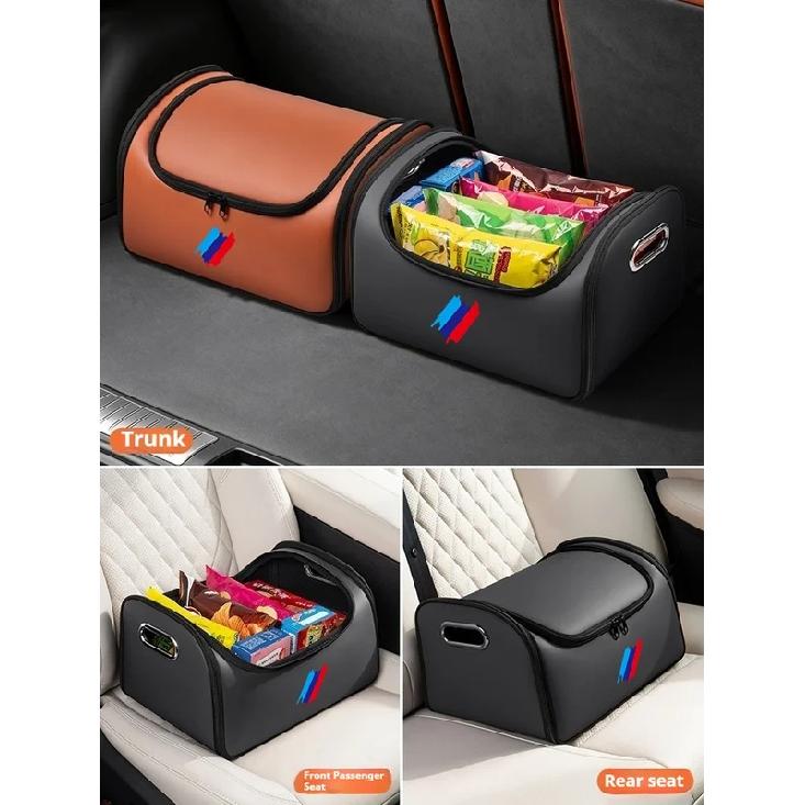 Car Trunk Organizer Storage Box Seat Storage Bag with Built-in Pocket For BMW X1 X3 X5 X7 E46 E60 E70 E82 E92 G10 G30 F10 F30