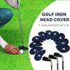 10Pcs Iron and Wedges Golfs Club Head Cover Soft Golfs Iron Headcover Protective Cover to Protect Your Golfs Clubs