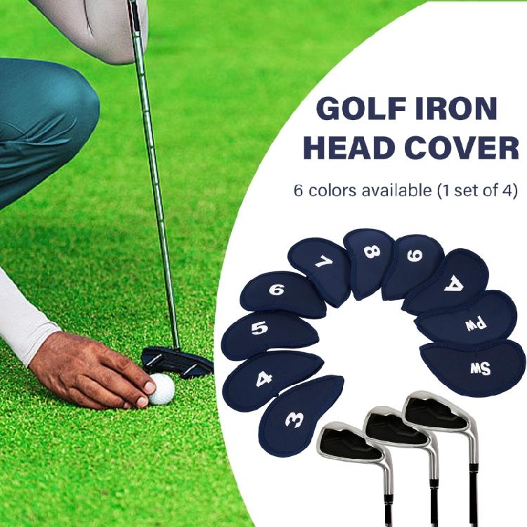 10Pcs Iron and Wedges Golfs Club Head Cover Soft Golfs Iron Headcover Protective Cover to Protect Your Golfs Clubs