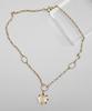 Bonbeau Sunshine Smile Double Chain Necklace Sunshine Double Chain Smile Coin Necklace