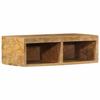 VidaXL Wall-Mounted TV Cabinet 60x30x19 Cm Solid Raw Mango Wood, Media Unit, Sideboard, Entertainment Center, 4017473