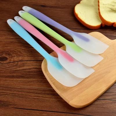 1 Stück Silikoncreme Spatel Mini Durchscheinender Backspatel Hitzebeständiger Butterschaber Utensilien Küchenbackwerkzeuge