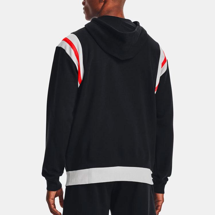 Under Armour Rival Fleece Full Zip Hooded Jacket Men Outerwear Black 1366303-001