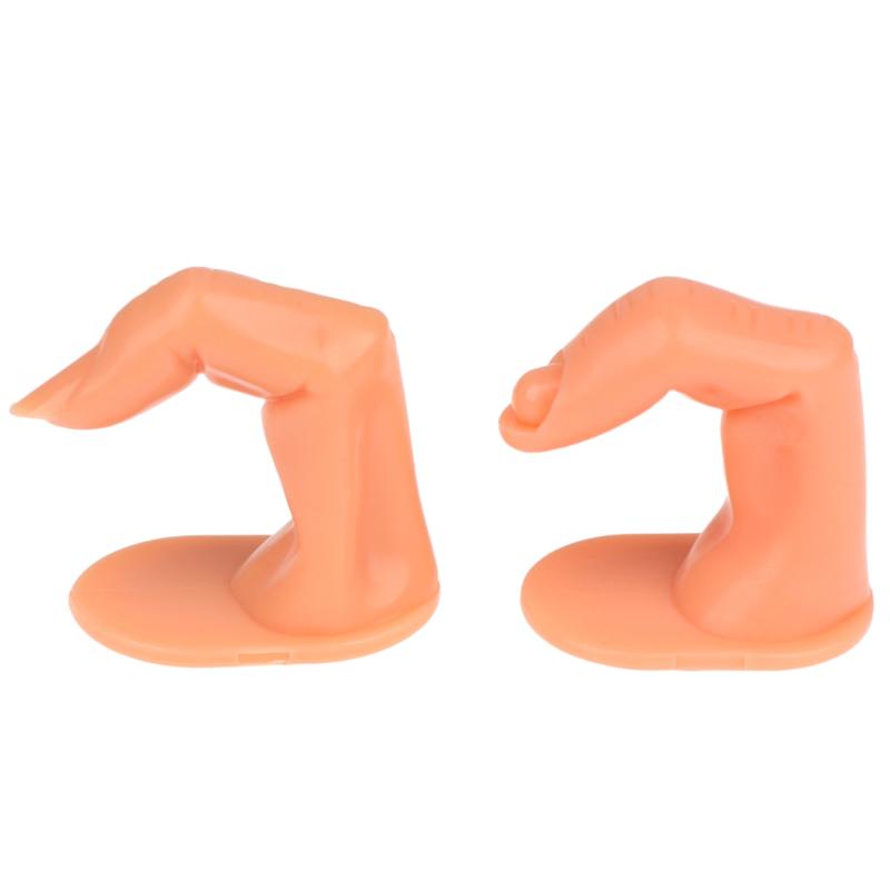 1/5/10Pcs Fake Practice Finger Mannequin With Or Without Nail Reusable Nail Art Training Tool For Nail Salon Beginner Learning