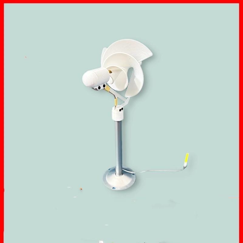 Miniature Spiral Wind Turbine 10W Science Experiment Power Light Model Breeze Start with LED Light 320mm