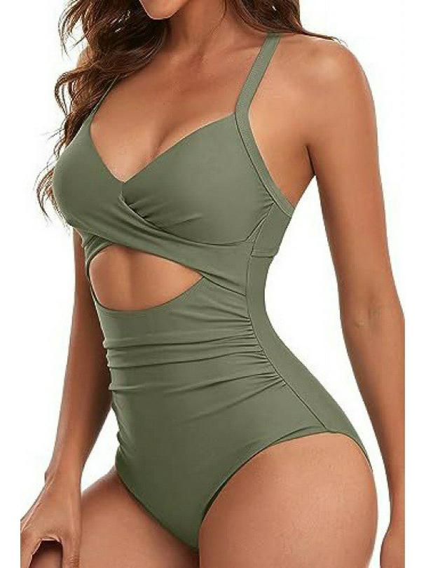 Europäischer & Amerikanischer Sexy Rückenfreier Einteiliger Badeanzug für Damen mit Slim Fit und Hohl-Design