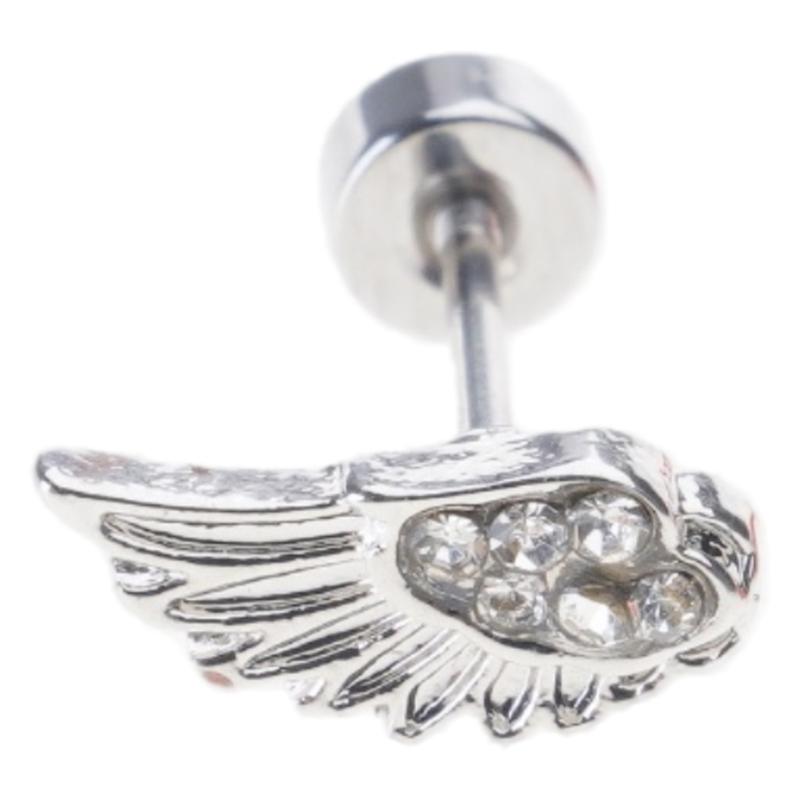 Alloy Wing Ear Studs Portable Comfortable for Sensitive Ears Fashion Jewelry Pieces
