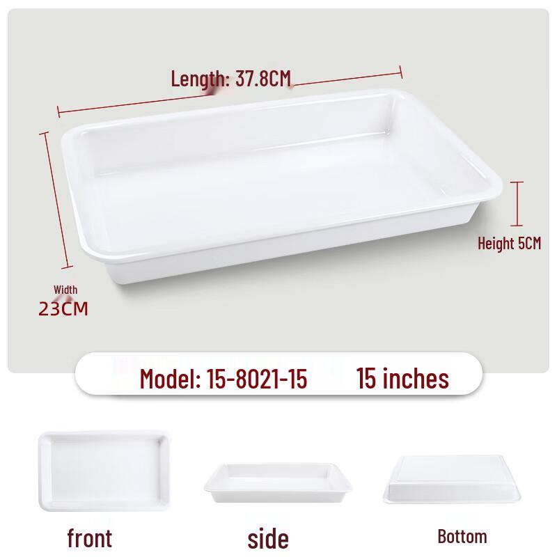 Commercial Melamine Rectangular Food Display Tray