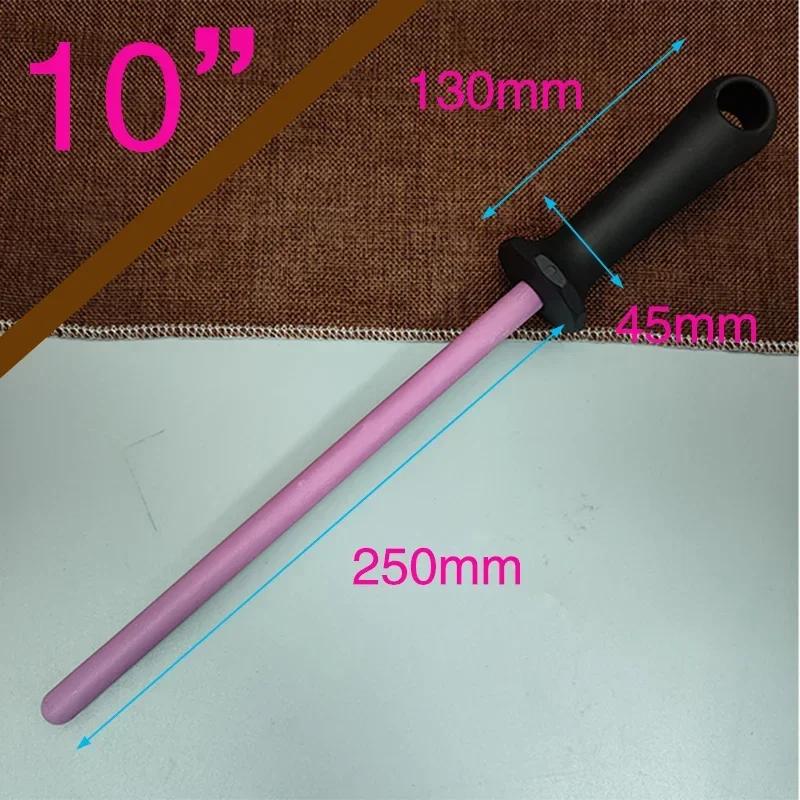 8/10/12 Inch Professional Ceramic Knife Sharpener Rod Durable Knife Grinder With Non-Slip Handle Kitchen Knife Sharpening Blade