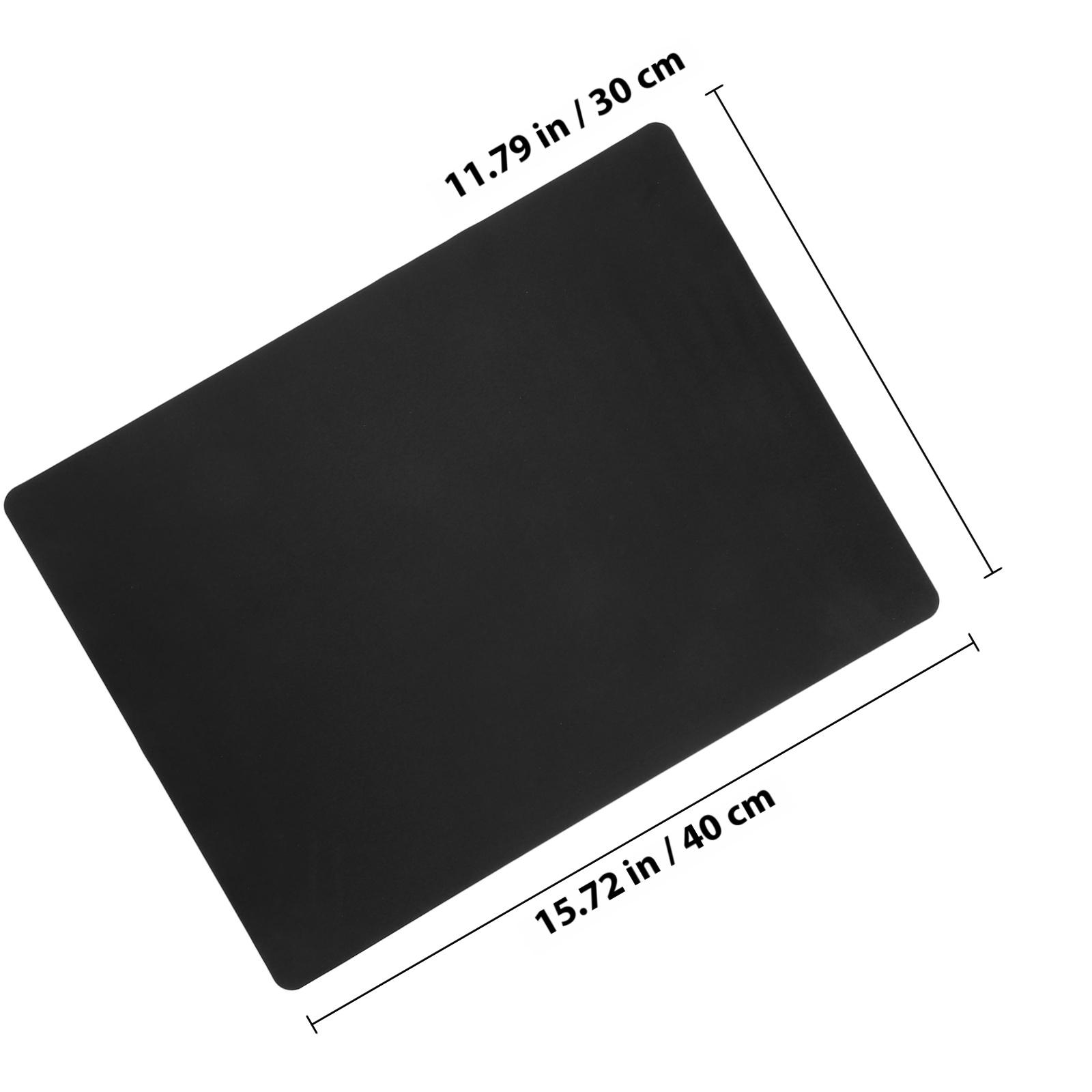 

4pcs Silicone Placemat Non-Slip Heat-Resistant Waterproof Dining Pad For Home Restaurant Kitchen Table Mat Washable Reusable other чорний