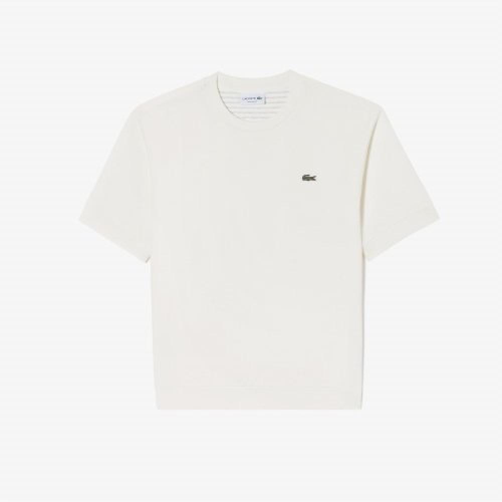 

Lacoste Футболка Men S Overfit OTToman Solid [кремовая] 003
