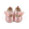 Citgeett Autumn Infant Baby Girls Princess Shoes Dot Print Mesh Bowknot Flats Non-Slip Wedding Slippers Shoes