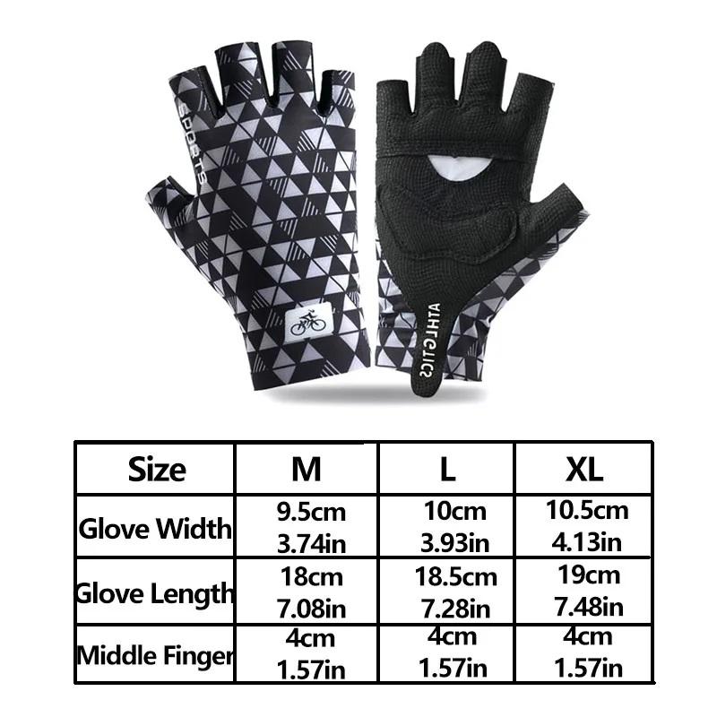Dumbbell Weightlifting Training Half Finger Gloves for Unisex Summer High Elasticity Ice Silk Outdoor Cycling Camping Gloves