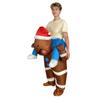 Gingerbread Man Back Inflatable Suit Popular Halloween Dress Up Funny Props Riding Inflatable Puppet Suit