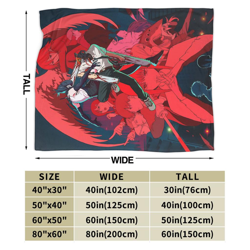 Chainsaw Man Reze Blankets Quality Soft Bedding Throws Winter Airplane Travel Living Room Funny Bedspread