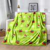 1Pc Christmas Grinch Blanket Soft And Comfortable Casual Warm Camping Travel Christmas Halloween Gift M921592