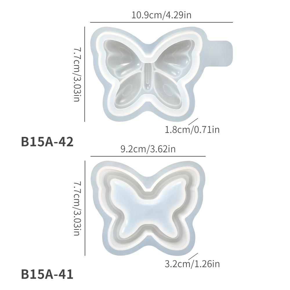 

Bow-Shaped Candle Cup Silicone Mold - Creative Butterfly Organizer Jar Mold for DIY Plaster, Resin & Home Decor B