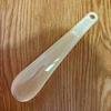 Clear Plastic Shoehorn with Extended Handle for Easy Shoe Wearing