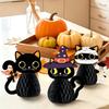 Halloween Freestanding Paper Figure Set, Seasonal Display Accent for Home Tables, Shelf Styling, Entry Points and Retail Shop Scenes