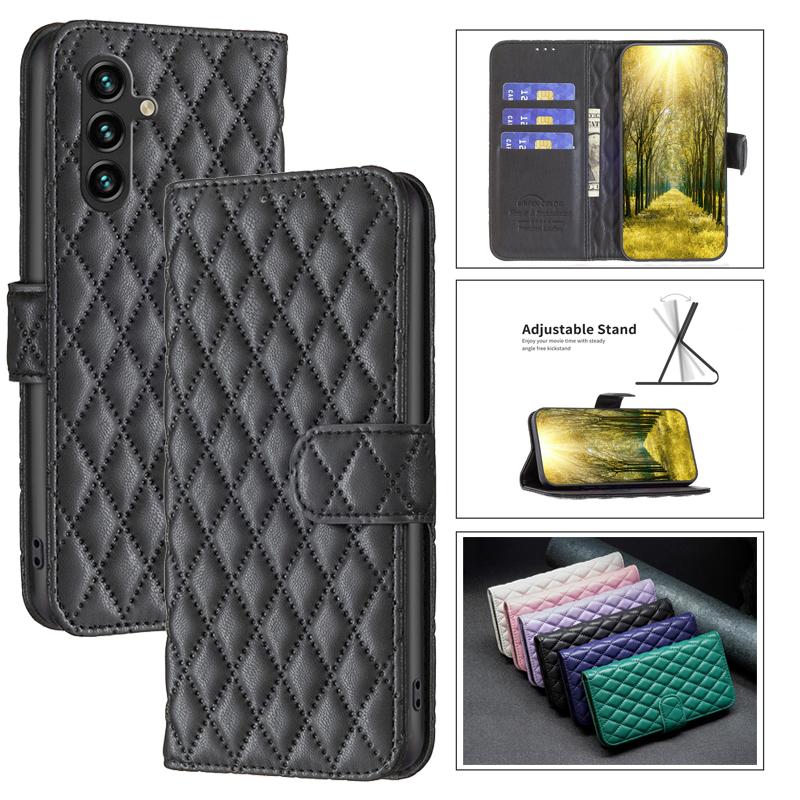A17 Lederhülle Wallet Cover Für Samsung Galaxy A17 A07 A36 A56 A26 A05 4G A15 A25 A35 A55 5G Coque Flip Handy Schutzhüllen
