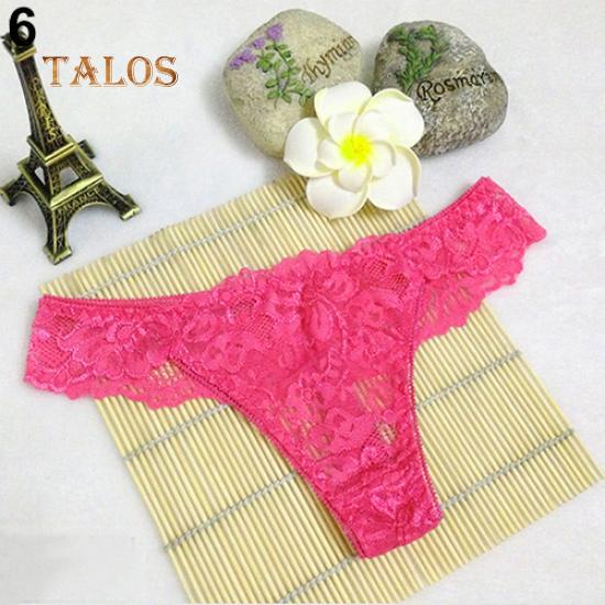 Talos Sexy Women's Lace Panties Soft Briefs Knickers Lingerie Underwear Thongs G-String