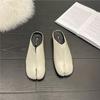 New Fashion Tabi Ninja Flats Leather Split Toe Flat Shoes Woman Cozy Loafers Female Casual Low Heels Ladies Muller Shoes