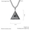 Ancient Egyptian Pyramid Eye of Horus Necklace Stainless Steel Protective