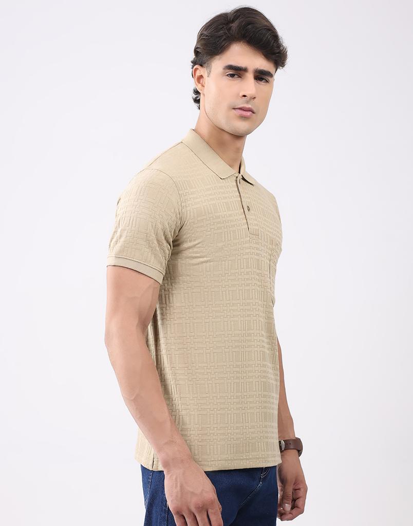 MONTE CARLO Men's Collar Half Sleeve T-Shirt